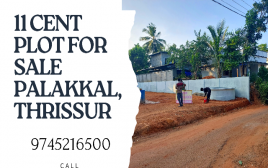 11 cent Residential Plot For Sale in,palakkal,Thrissur